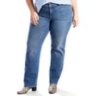 Plus Size Levi's&reg; 414 Relaxed Fit Straight-leg Jeans, Women's, Size: 16 - Regular, Dark Blue