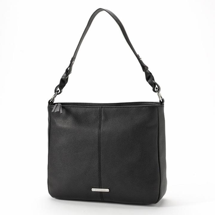 Stone And Co. Claudia Leather Hobo, Women's, Black