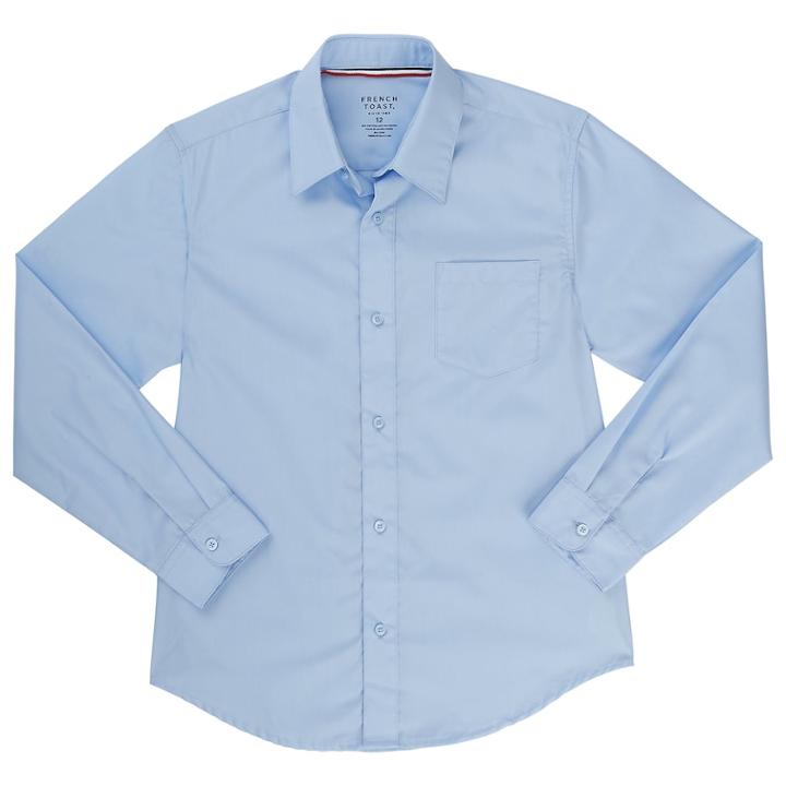 Boys 4-20 & Husky French Toast Long Sleeve Button-down Dress Shirt, Size: 20, Blue