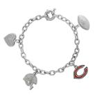 Chicago Bears Charm Bracelet, Women's, Size: 7.5, White