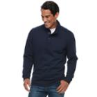 Men's Croft & Barrow&reg; Classic-fit Stretch Fleece Mockneck Pullover, Size: Xxl, Blue