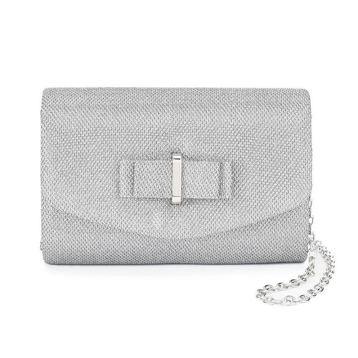 Gunne Sax By Jessica Mcclintock Alexis Glitter Clutch, Women's, Grey Other