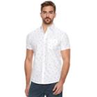 Men's Marc Anthony Slim-fit Stretch Woven Button-down Shirt, Size: Small, White