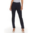 Women's Gloria Vanderbilt Anita Sateen Straight-leg Pants, Size: 12 Avg/reg, Blue