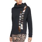 Women's Under Armour Rival Vertical Graphic Funnel-neck Hoodie, Size: Xs, Oxford