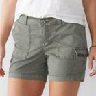 Women's Sonoma Goods For Life&trade; Utility Shorts, Size: 4, Lt Green