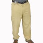 Men's Stanley Flannel-lined Cargo Pants, Size: 42x32, Beig/green (beig/khaki)
