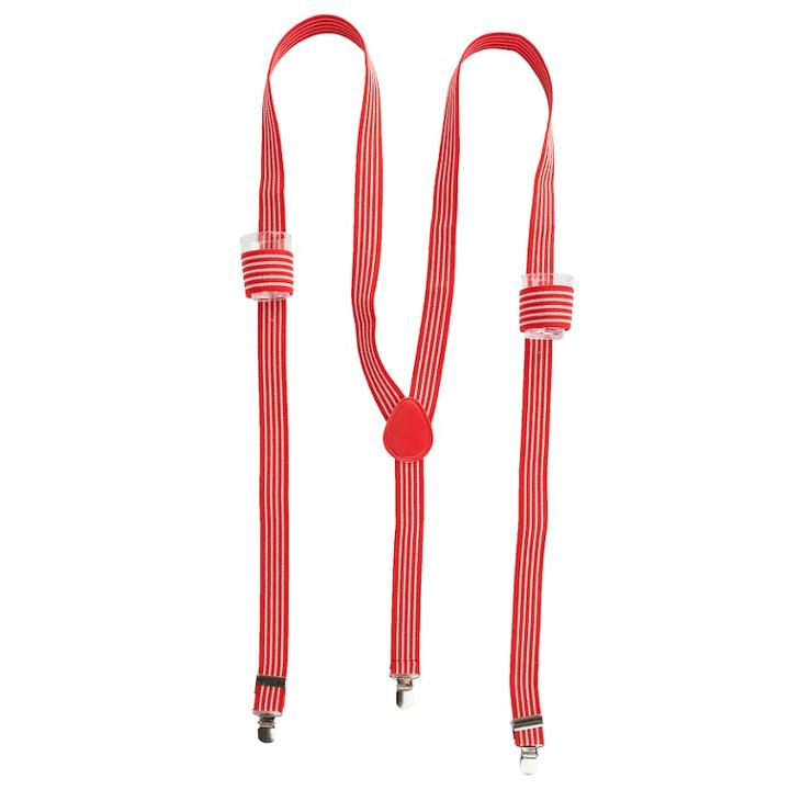 Wembley Shot Glass Holiday Suspenders, Men's, Red