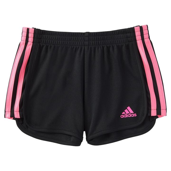 Girls 4-6x Adidas Around The Block Athletic Shorts, Size: 4, Oxford
