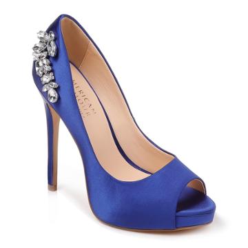 American Glamour Elizabeth Women's Platform High Heels, Size: 8, Blue