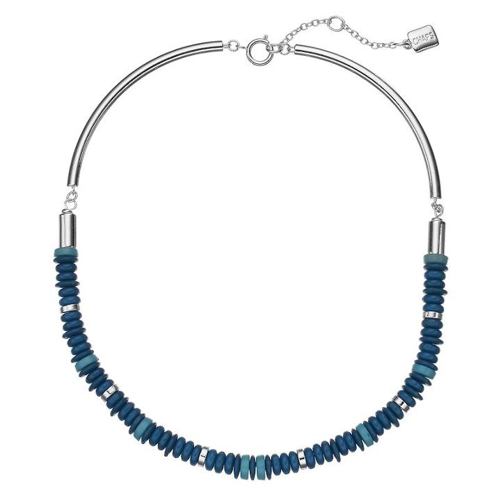 Chaps Beaded Collar Necklace, Women's, Turq/aqua
