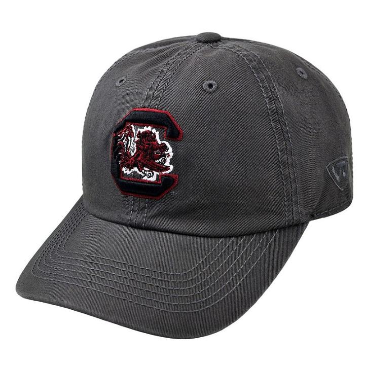 Adult Top Of The World South Carolina Gamecocks Crew Baseball Cap, Men's, Grey (charcoal)