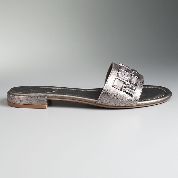 Simply Vera Vera Wang Hellen Women's Sandals, Size: 9, Med Grey