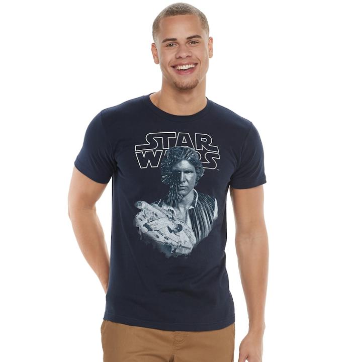 Men's Star Wars Han Solo Tee, Size: Medium, Blue (navy)
