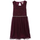 Girls 7-16 & Plus Size Speechless Glitter Lace Dress, Size: 12, Drk Purple
