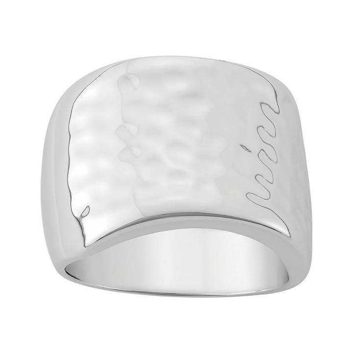 Sterling Silver Hammered Ring, Women's, Size: 7