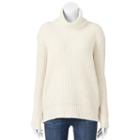 Juniors' Pink Republic Turtleneck Sweater, Girl's, Size: Xl, Natural