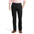 Men's Izod Heritage Chino Slim-fit Wrinkle-free Flat-front Pants, Size: 30x32, Black