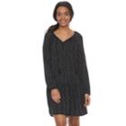 Women's Sonoma Goods For Life&trade; Printed Peasant Dress, Size: Xl, Black