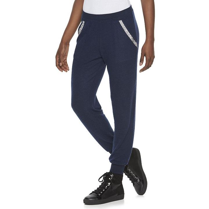 Women's Juicy Couture Embellished Jogger Pants, Size: Large, Blue