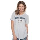 Juniors' 'how About No' Graphic Tee, Teens, Size: Small, Med Grey