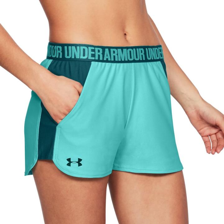 Women's Under Armour Play Up Pocket Shorts, Size: Medium, Med Blue