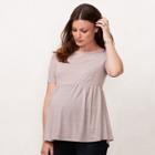 Maternity Lc Lauren Conrad Babydoll Tee, Women's, Size: L-mat, Grey