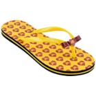 Women's Minnesota Golden Gophers Bow Flip-flops, Size: Medium, Yellow