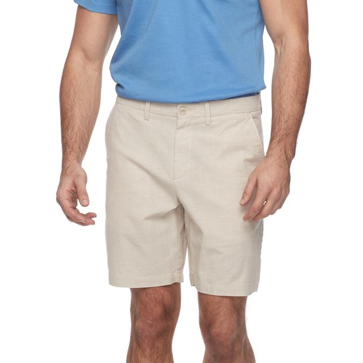 Men's Apt. 9&reg; Regular-fit Stretch Shorts, Size: 34, Med Beige