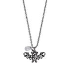 Lc Lauren Conrad Filigree Bat Pendant, Women's, Black