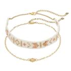 Mudd&reg; Beaded & Medallion Choker Necklace Set, Girl's, Pink