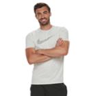 Men's Nike Swoosh Tee, Size: Large, Light Grey