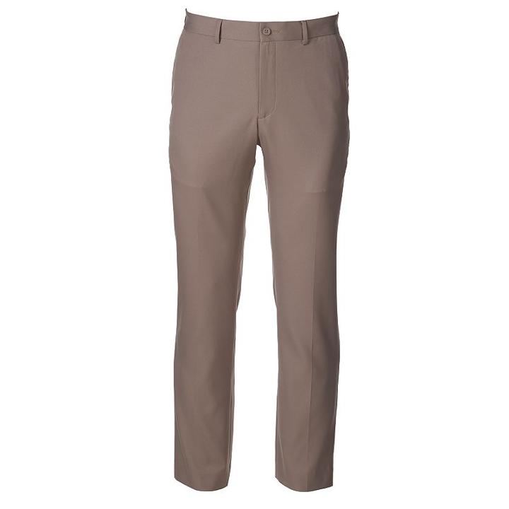 Men's Apt. 9&reg; Slim-fit Easy Care Dress Pants, Size: 32x30, Med Beige