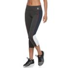 Women's Fila Sport&reg; Color Block Running Capri Leggings, Size: Small, Light Grey