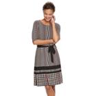 Women's Dana Buchman Scoopneck Dress, Size: Large, Dark Red