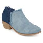 Journee Collection Moxie Women's Ankle Boots, Size: Medium (12), Blue (navy)