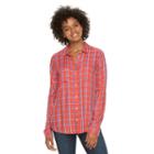 Juniors' So&reg; Perfectly Soft Button-front Shirt, Girl's, Size: Xs, Lt Orange