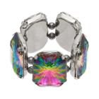 Mudd&reg; Rainbow Stone Stretch Bracelet, Women's, Multicolor