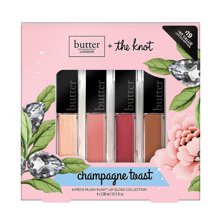 Butter London Champagne Toast 4-pc. Plush Rush Lip Gloss Collection, Multicolor