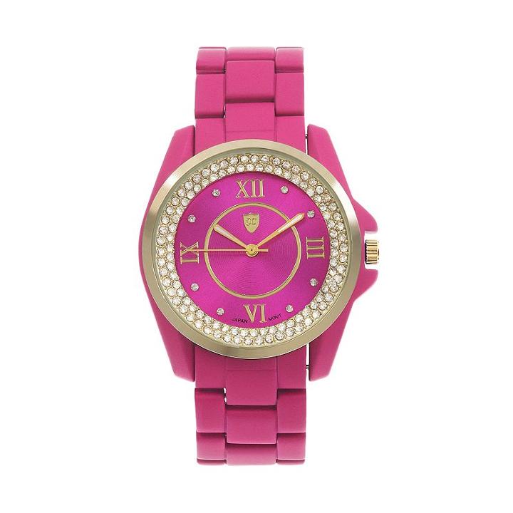 Journee Collection Women's Stainless Steel Watch, Pink