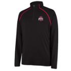 Men's Ohio State Buckeyes Next Level Quarter-zip Pullover, Size: Large, Black