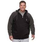 Big & Tall Russell Modern-fit Full-zip Raglan Hoodie, Men's, Size: Xl Tall, Oxford