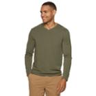 Men's Sonoma Goods For Life&trade; Modern-fit Supersoft V-neck Tee, Size: Xl, Med Brown