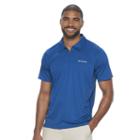 Men's Columbia Cool Coil Classic-fit Quarter-zip Polo, Size: Medium, Turquoise/blue (turq/aqua)