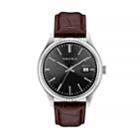 Caravelle Men's Leather Watch - 43b156, Size: Large, Brown