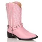 Lil Durango Girls' 10-in. Rhinestone Cowboy Boots, Girl's, Size: 1.5, Pink