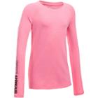 Girls 7-16 Under Armour Favorite Knit Long Sleeve Tee, Size: Xl, Penta Pink
