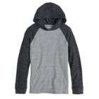 Boys 8-20 Urban Pipeline&reg; Raglan Hooded Tee, Size: Small, Black