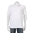 Men's Croft & Barrow&reg; Performance Pocket Pique Polo, Size: Medium, White