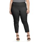 Plus Size Croft & Barrow&reg; Slim Ankle Pants, Women's, Size: 18 W, Black